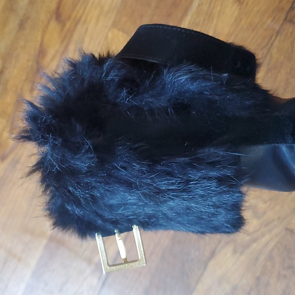 Tory Burch Joni Fur Cuff Moto Boot - Picture 9 of 16